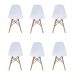 Conjunto de 6 Cadeiras Eiffel Branca