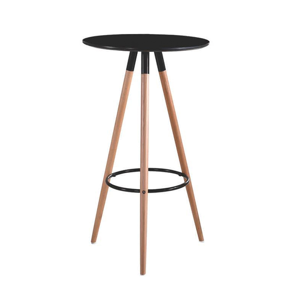 Mesa Bistrô Redonda Alecrim Preta