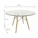 Mesa de Jantar Redonda Eiffel Madeira 120 cm