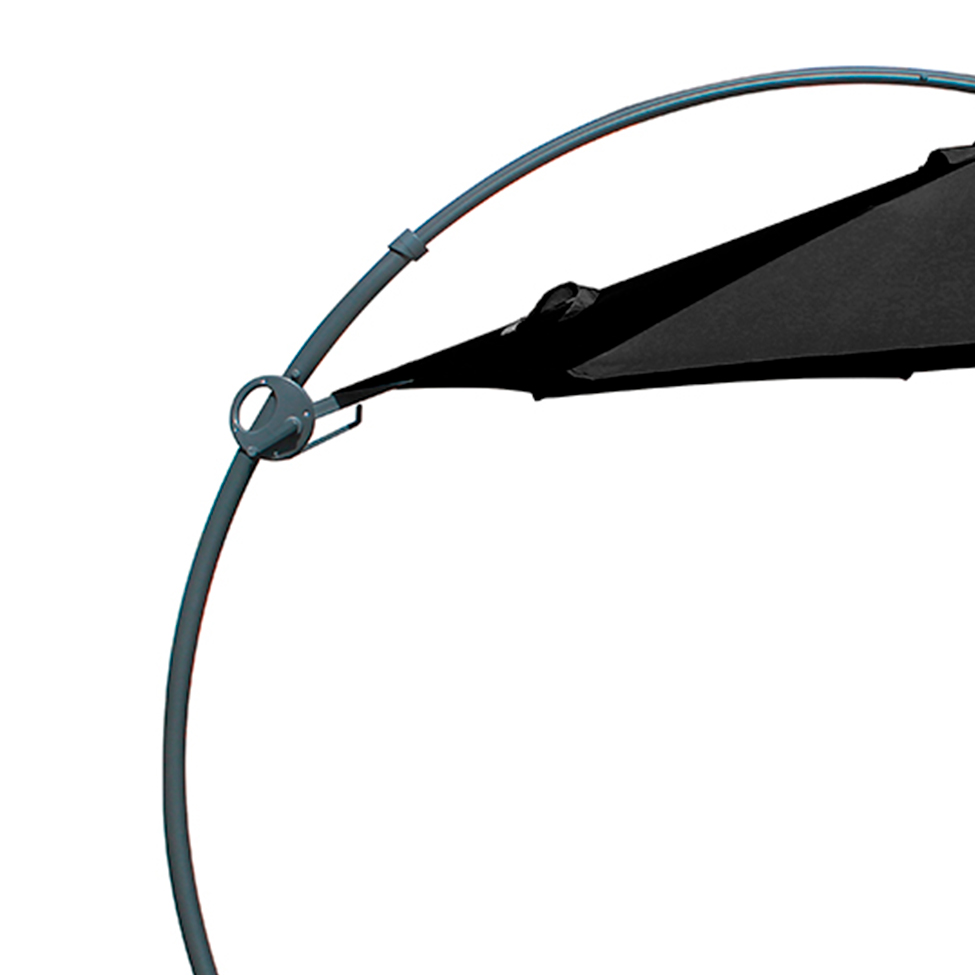 Ombrelone Barbados Preto