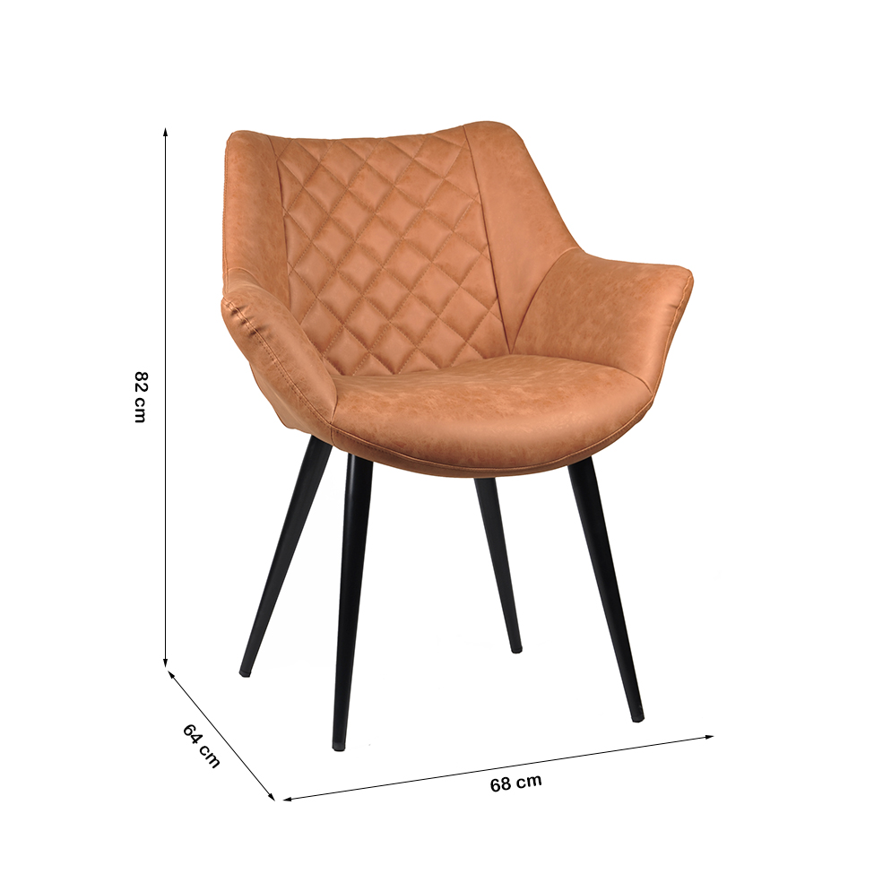 Poltrona Cinara Caramelo