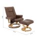 Poltrona Massageadora Minnesota Marrom Vintage