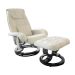 Poltrona de Massagem com Puff Louisiana Creme