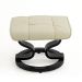 Poltrona de Massagem com Puff Louisiana Creme