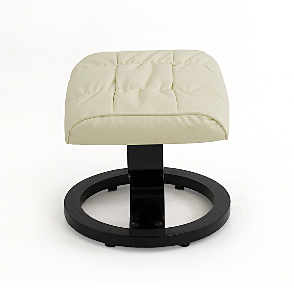 Poltrona de Massagem com Puff Louisiana Creme