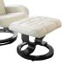 Poltrona de Massagem com Puff Louisiana Creme