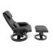 Poltrona de Massagem com Puff Louisiana Preto
