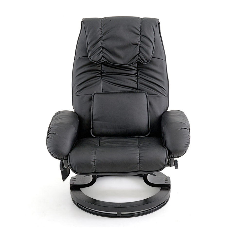 Poltrona de Massagem com Puff Louisiana Preto