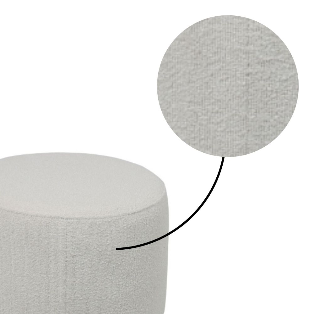 Puff Cravo - Bouclê Off White