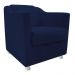 Poltrona Decorativa para Sala Tilla Suede Azul Marinho Rocha Móveis