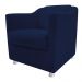 Poltrona Decorativa para Sala Tilla Suede Azul Marinho Rocha Móveis
