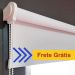Cortina Persiana Rolô Blackout Branca 2,50 larg x 1,80 alt - Rollflex - Poliéster e PVC - Cortina Blackout Branco