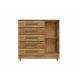 Cômoda Vitória 5 Gavetas 1 Porta Rud Rack Cedro 