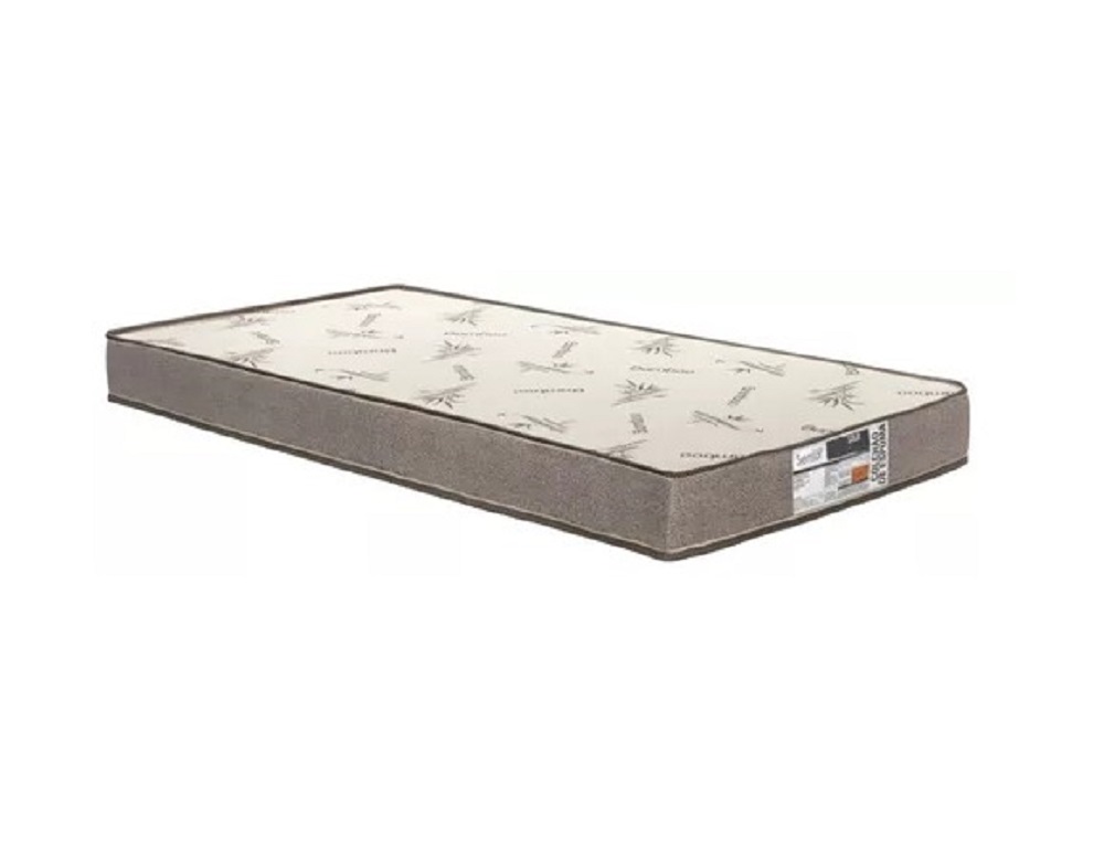 Colchão Solteiro de Espuma D28 Selado INMETRO Anti Germes Preto em Promoção 88x188x12