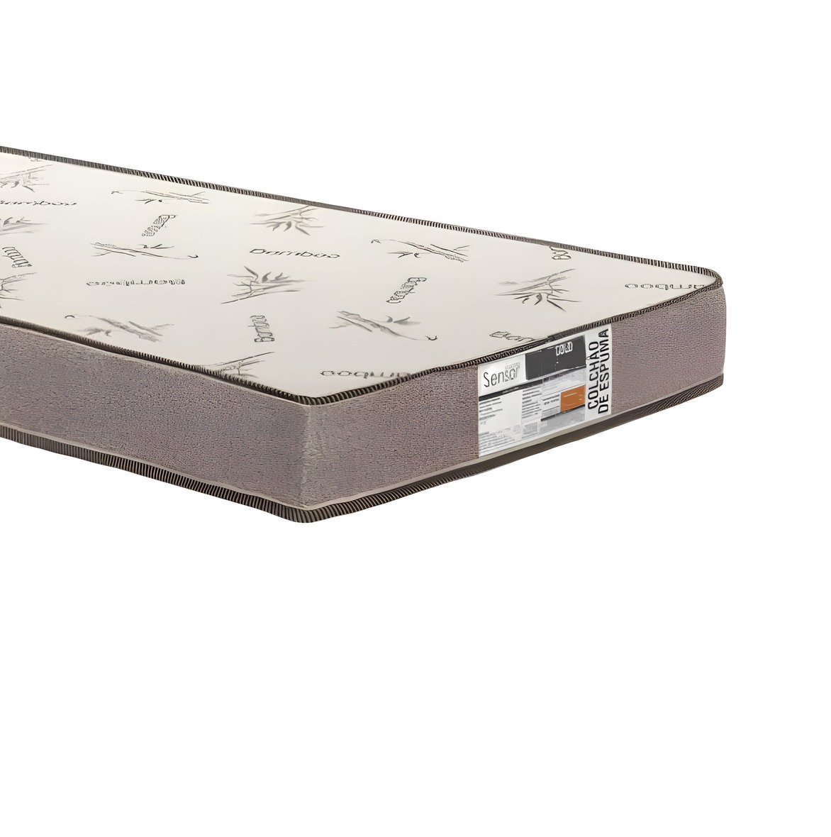 Colchão Solteiro de Espuma D28 Selado INMETRO Anti Germes Preto em Promoção 88x188x12