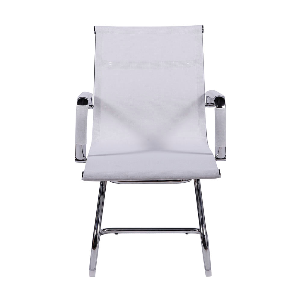 Kit 10 Cadeiras Fixa Escritório Esteirinha Eames Tela Branca