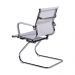 Kit 10 Cadeiras Fixa Escritório Esteirinha Eames Tela Branca