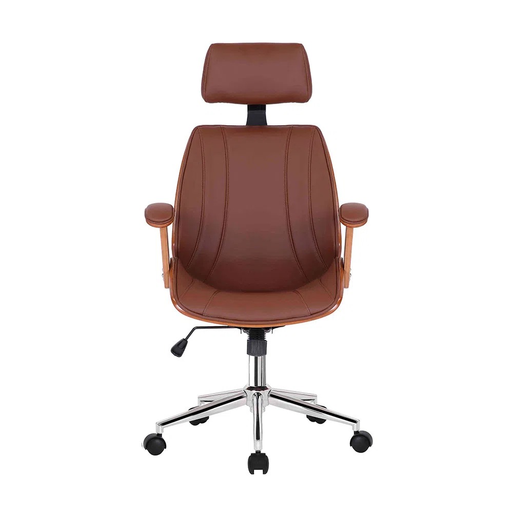 Kit 10 Cadeiras de Escritório Lisboa Presidente Office Café