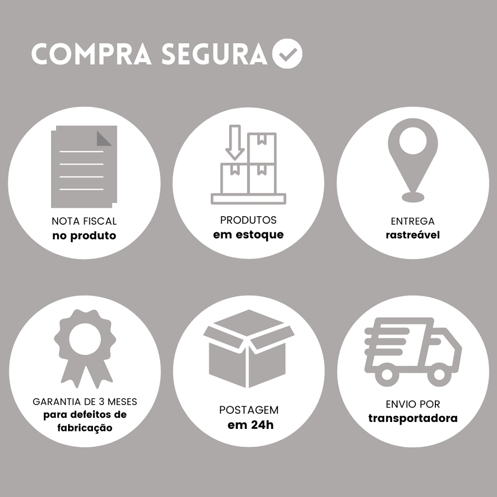Kit 10 Cadeiras de Escritório Lisboa Presidente Office Preta