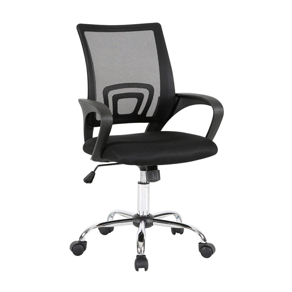 Kit 2 Cadeiras Giratórias Ergonômicas Escritório Preta