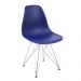 Kit 2 Eiffel Eames Azul Marinho Ferro Cromado