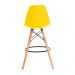 Kit 3 Banquetas Design Eiffel Eames Amarela