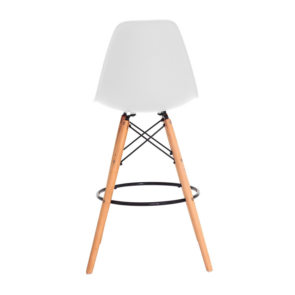 Kit 3 Banquetas Design Eiffel Eames Branca