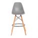 Kit 3 Banquetas Design Eiffel Eames Cinza