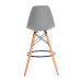 Kit 3 Banquetas Design Eiffel Eames Cinza