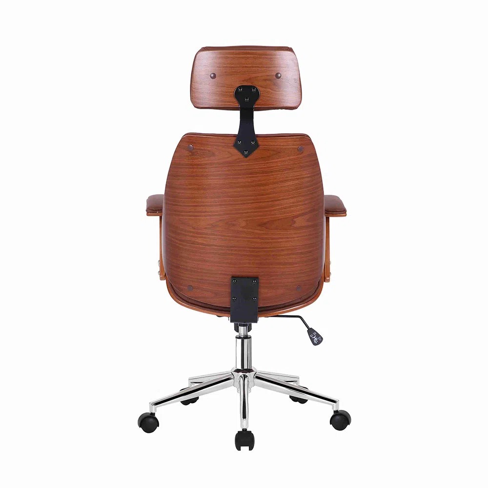 Kit 5 Cadeiras de Escritório Lisboa Presidente Office Café