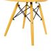 Kit 6 Cadeiras Color Eiffel Eames Jantar Braço Amarela