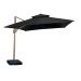 Ombrelone Guarda Sol Gold Led Alumínio 3,0 x 3,0 C/ Base em 100 L Cor Preto