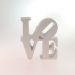 Letreiro Love Decorativo P/ Mesa Branco