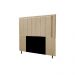 Cabeceira Opala Cama Box Casal 140cm Linho Bege Dourado - SSX Multicoisas