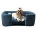 Cama Pet Poltrona Hannah Luxo Suede Azul Marinho - SSX Multicoisas