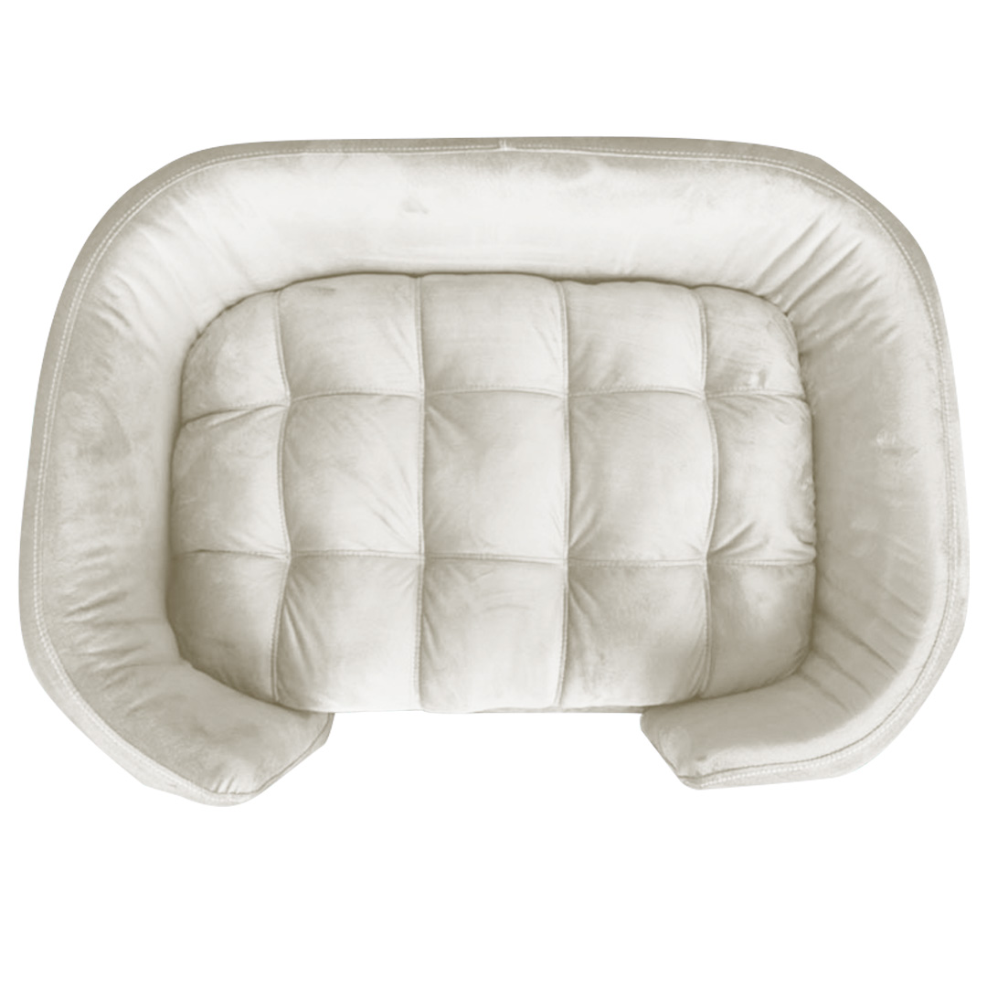 Cama Pet Poltrona Hannah Luxo Suede Bege - SSX Multicoisas