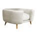 Cama Pet Poltrona Hannah Luxo Suede Bege - SSX Multicoisas