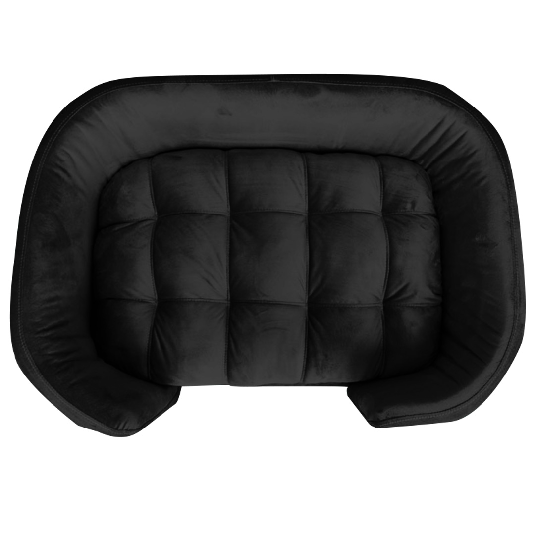 Cama Pet Poltrona Hannah Luxo Suede Preto - SSX Multicoisas