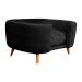 Cama Pet Poltrona Hannah Luxo Suede Preto - SSX Multicoisas