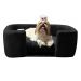 Cama Pet Poltrona Hannah Luxo Suede Preto - SSX Multicoisas