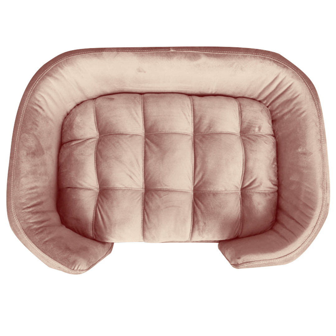 Cama Pet Poltrona Hannah Luxo Suede Rose - SSX Multicoisas