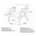 Kit 02 Poltronas Decorativa Laura Linho Cinza Base Madeira - SSX Multicoisas