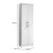 Armário Lavanderia Multiuso Anna 2 Portas Branco - Saga Decor