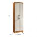 Armário Lavanderia Multiuso Anna 2 Portas Cedro Areia - Saga Decor