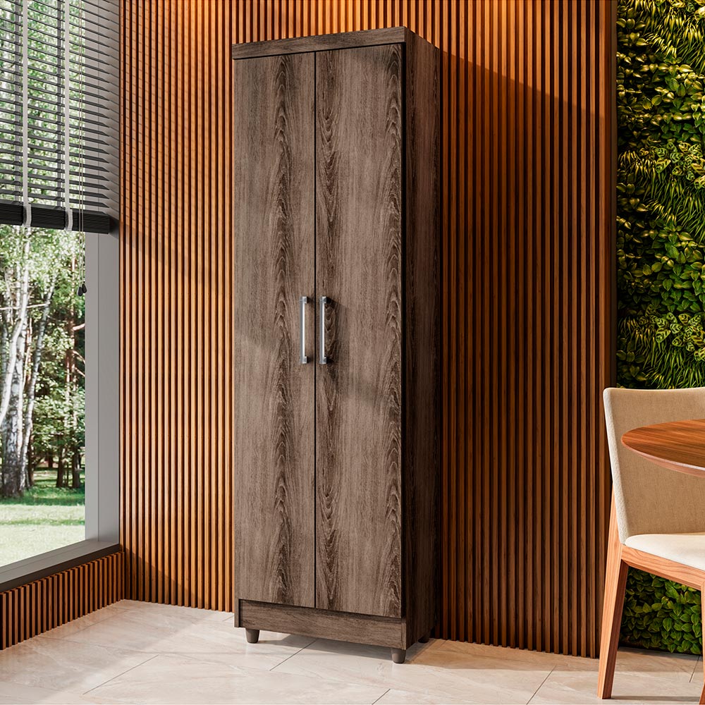 Armário Lavanderia Multiuso Anna 2 Portas Ypê - Saga Decor