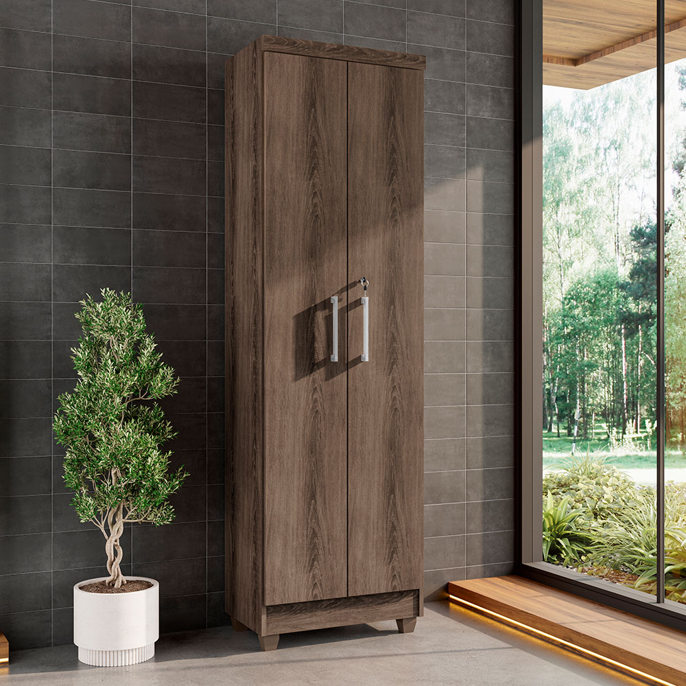 Armário Lavanderia Multiuso Isabela 2 Portas Ypê - Saga Decor