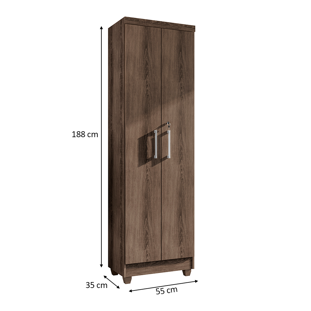 Armário Lavanderia Multiuso Isabela 2 Portas Ypê - Saga Decor