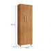 Armário Lavanderia Multiuso Nina 2 Portas Cedro - Saga Decor
