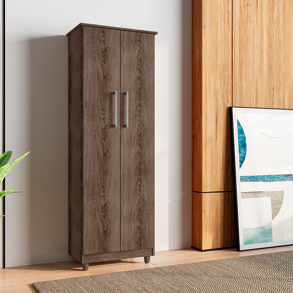 Armário Lavanderia Multiuso Nina 2 Portas Ypê - Saga Decor