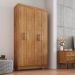 Armário Lavanderia Multiuso Samanta 4 Portas Cedro - Saga Decor